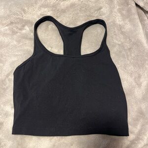Black Racerback Sports Tank Top Crz Yoga
